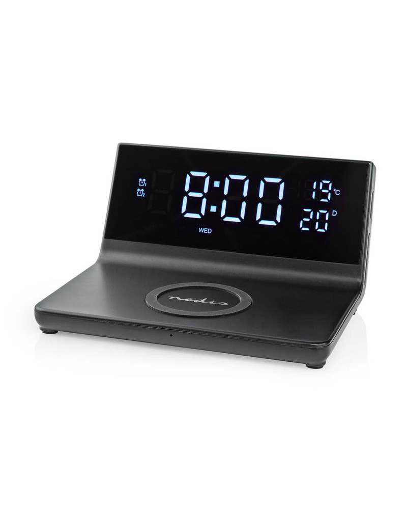 NEDIS RADIO RELOGIO DESPERTADOR CARREGAMENTO S/FIO NEDIS RADIO RELOGIO DESPERTADOR CARREGAMENTO S/FIO