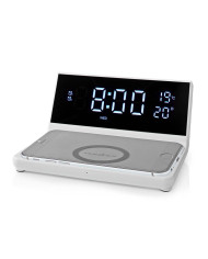 NEDIS RADIO RELOGIO DESPERTADOR CARREGAMENTO S/FIO NEDIS RADIO RELOGIO DESPERTADOR CARREGAMENTO S/FIO