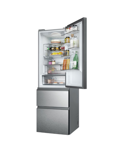 HAIER COMBINADO 1,85X0,595X0,667MT 3PT 360LT NF INOX (C)