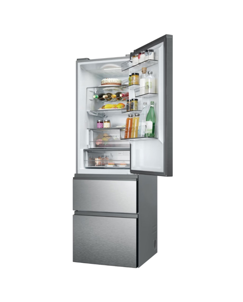 HAIER COMBINADO 1,85X0,595X0,667MT 3PT 360LT NF INOX (C)
