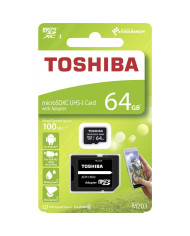TOSHIBA CARTAO MEMORIA MICRO SDXC 64GB C/ADAPTADOR CLASSE 10