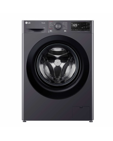 LG MAQUINA ROUPA 9KG 1400RT AI DD STEAM WIFI PRETA(A)