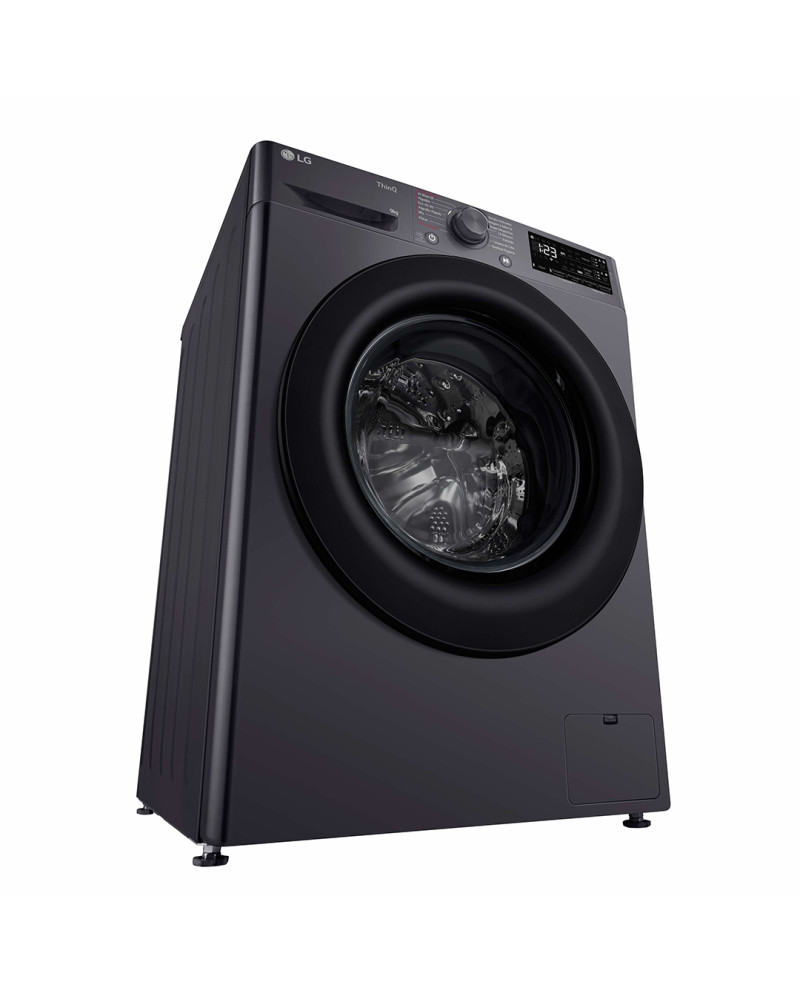 LG MAQUINA ROUPA 9KG 1400RT AI DD STEAM WIFI PRETA(A)