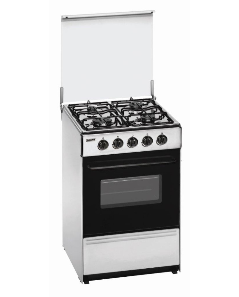 MAGMA FOGAO INOX 4 GAS FORNO GAS C/TAMPA 53,5x56,5CM