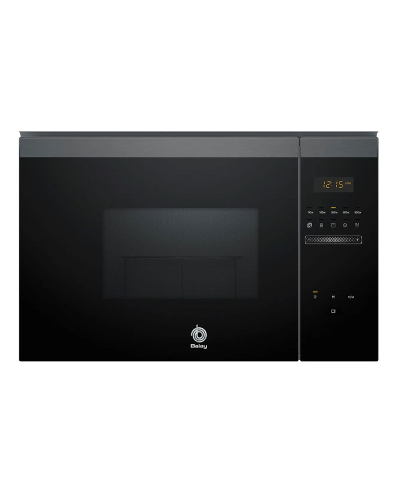 BALAY MICROONDAS INTEG 25LT C/ GRILL CINZA/PRETO