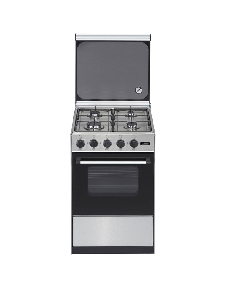 ZUMAN FOGAO 86X52X55CM 4GAS BUT ESTUFA FIXA INOX ZUMAN FOGAO 86X52X55CM 4GAS BUT ESTUFA FIXA INOX