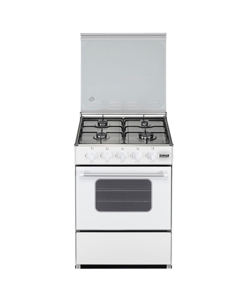 ZUMAN FOGAO 86X60X60CM 4GAS BUT ESTUFA FIXA BRANCO