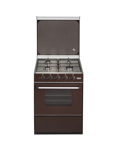 ZUMAN FOGAO 86X60X60CM 4GAS BUT ESTUFA FIXA CASTANHO ZUMAN FOGAO 86X60X60CM 4GAS BUT ESTUFA FIXA CASTANHO