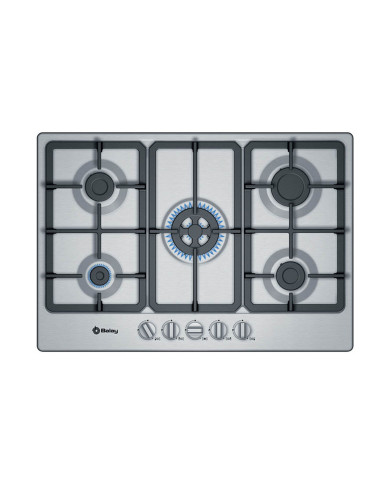 BALAY PLACA GAS 75CM 4+1WOK INOX BALAY PLACA GAS 75CM 4+1WOK INOX