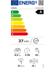 HISENSE MAQUINA ROUPA 9KG 1400RT INVERTER (A)