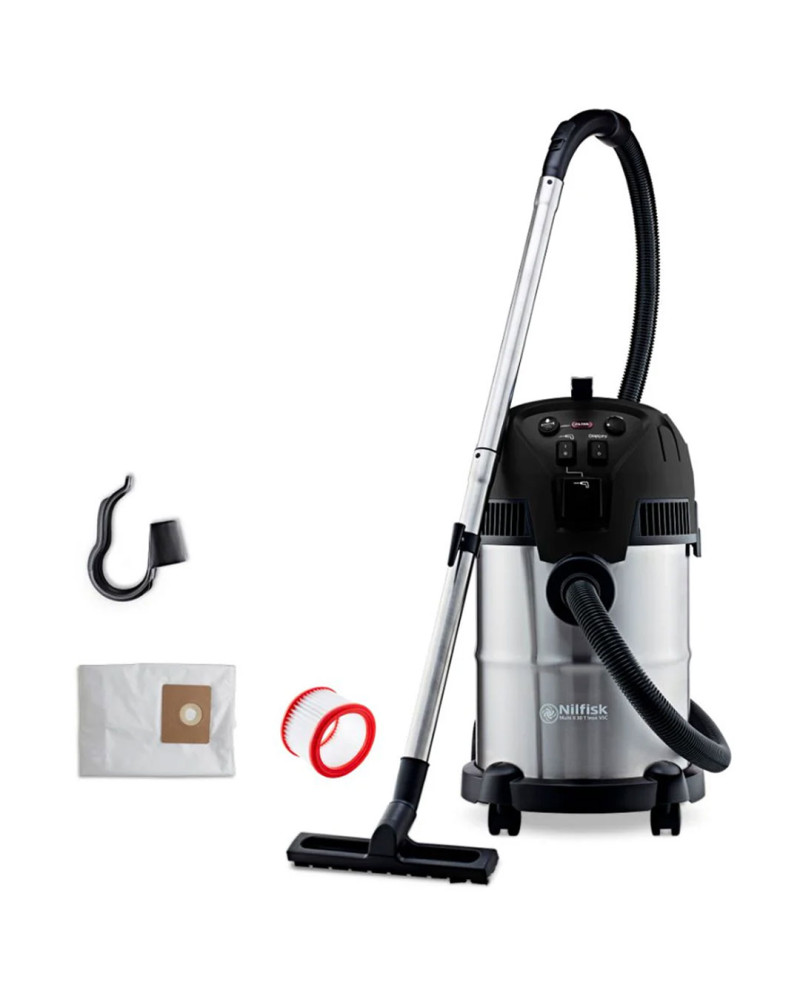 NILFISK ASPIRADOR 1400W PO E AGUA 30LT 128390173 INOX NILFISK ASPIRADOR 1400W PO E AGUA 30LT 128390173 INOX