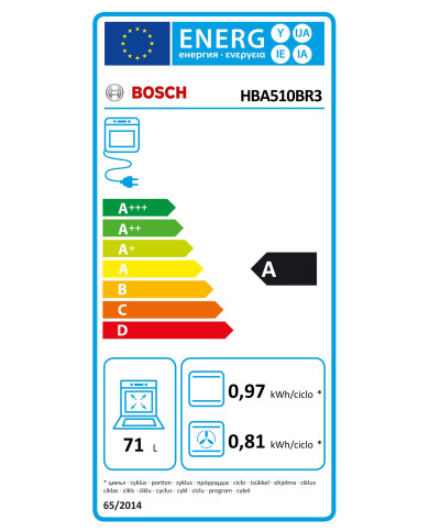 BOSCH FORNO MULTIF 71LT INOX A BOSCH FORNO MULTIF 71LT INOX A