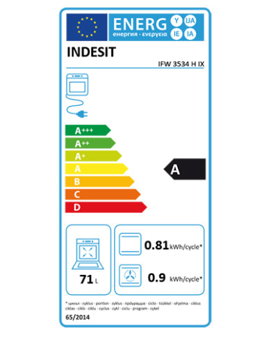 INDESIT FORNO MULTIF. 71LT HIDROLITICO INOX A INDESIT FORNO MULTIF. 71LT HIDROLITICO INOX A