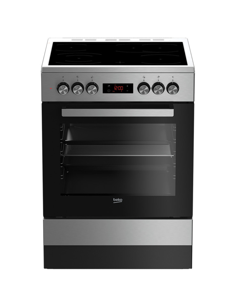 BEKO FOGAO 4 ZONAS VITRO FORNO 72LT MULTIF 60X60CMS INOX A BEKO FOGAO 4 ZONAS VITRO FORNO 72LT MULTIF 60X60CMS INOX A