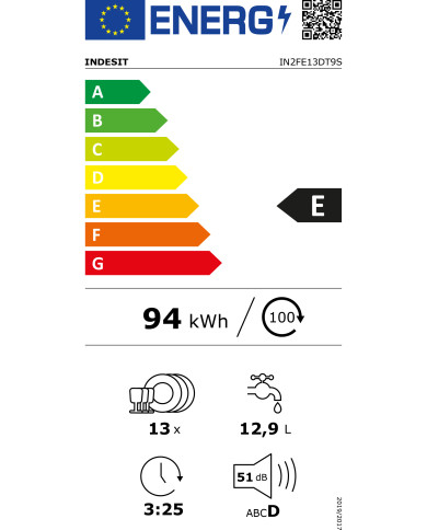 INDESIT MAQUINA LOUÇA 5PROG 13TALHERES SILVER (E) INDESIT MAQUINA LOUÇA 5PROG 13TALHERES SILVER (E)