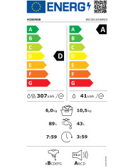 HISENSE MAQUINA LAVAR 10.5KG E SECAR 6KG 1400RT (D)