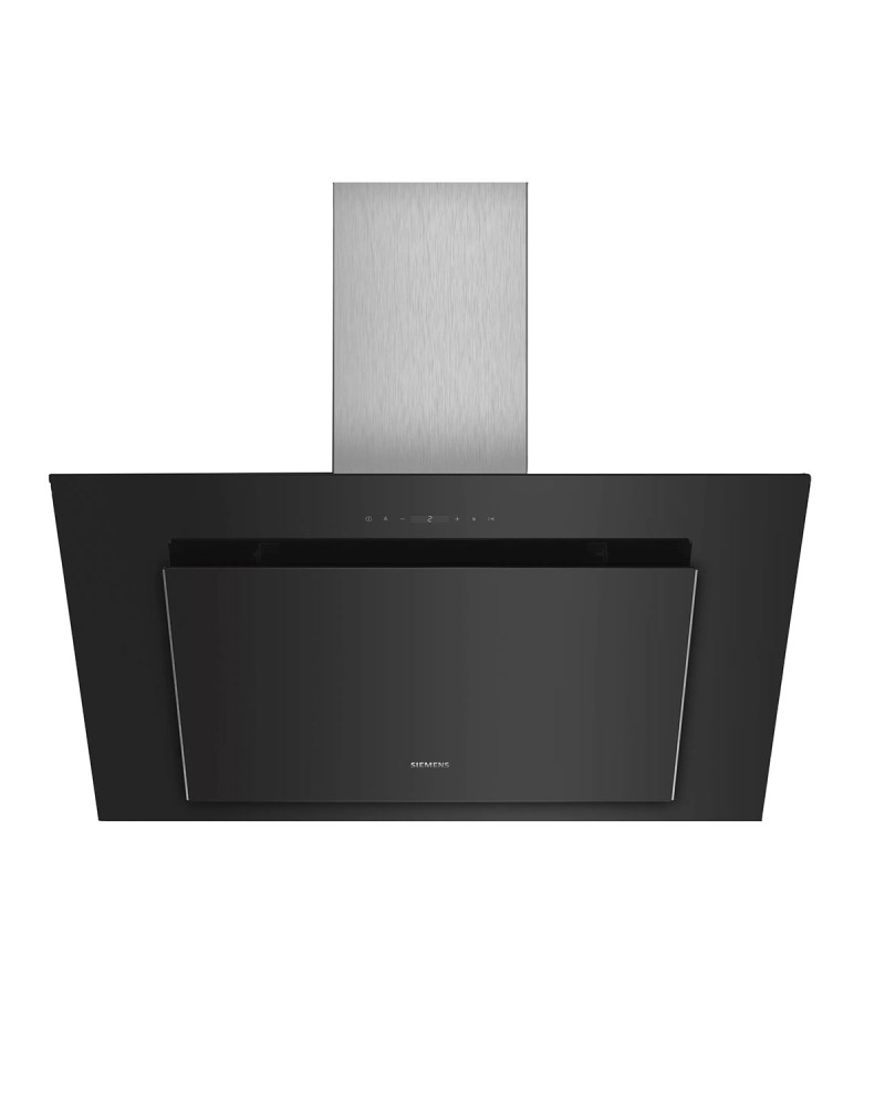 SIEMENS CHAMINE 90CM 3VEL + 2 MAX 703M3/H VIDRO PRETO A+