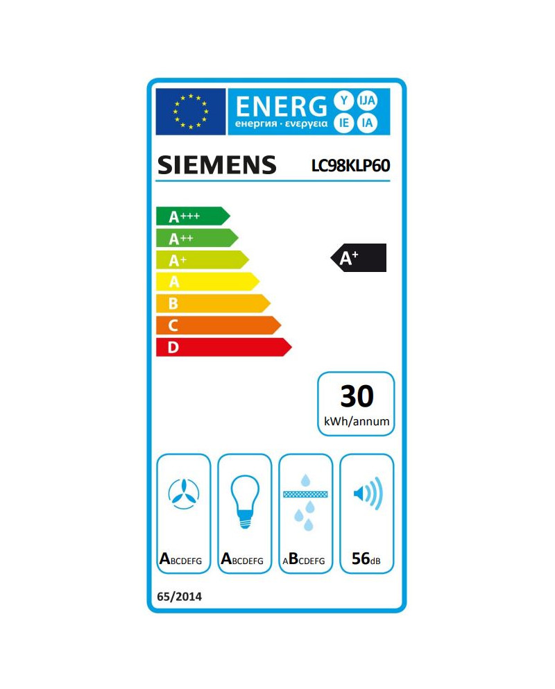 SIEMENS CHAMINE 90CM 3VEL + 2 MAX 703M3/H VIDRO PRETO A+