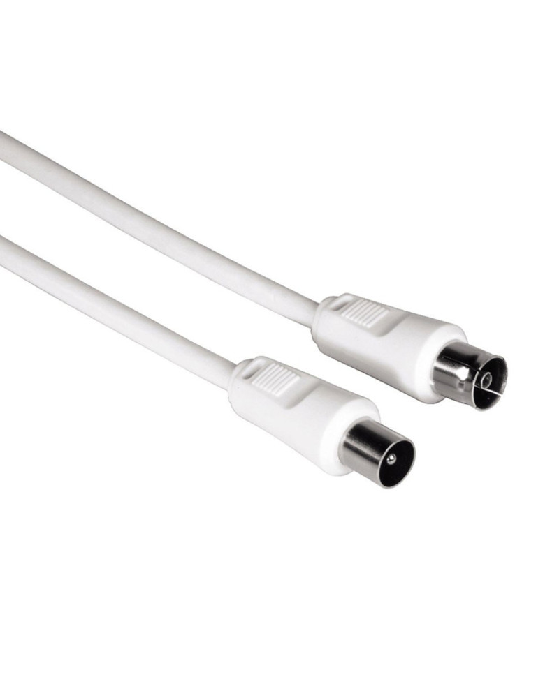 HAMA CABO ANTENA COAX M/F 75DB 3MT BRANCO