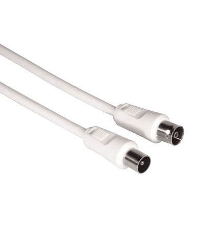 HAMA CABO ANTENA COAX M/F 75DB 5MT BRANCO HAMA CABO ANTENA COAX M/F 75DB 5MT BRANCO