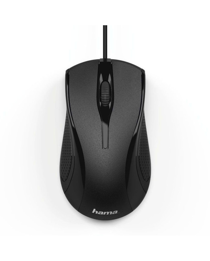 HAMA RATO MC200 C/FIO COMPACTO BLACK