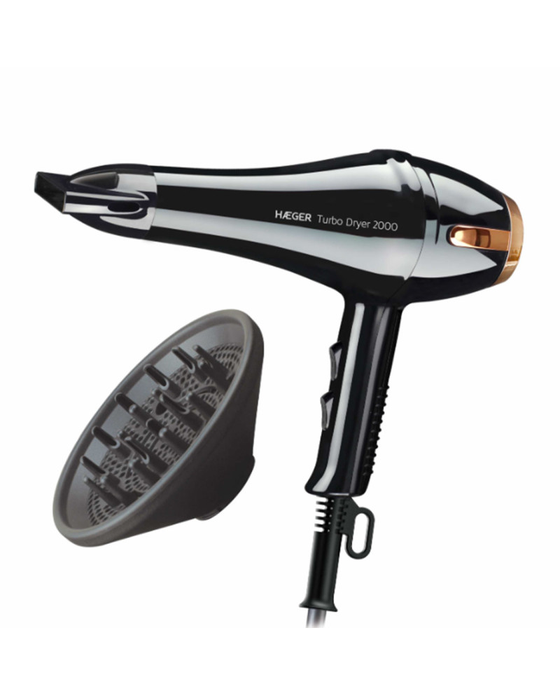 HAEGER SECADOR CABELO 2000W 2VELOC 3TEMP