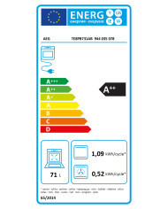 AEG FORNO MULTIF. PIROLITICO 71LT PRETO A++
