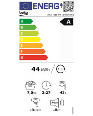 BEKO MAQUINA ROUPA 7KG 1200RT (A)