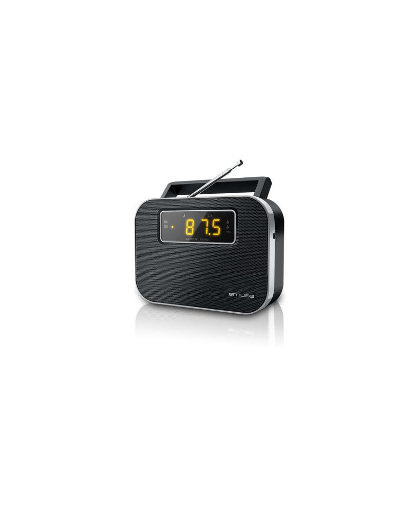 MUSE RADIO PORTATIL C/ RELOGIO AM/FM 230V