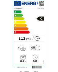 LG MAQUINA LAVAR 12KG E SECAR 10KG 1400RT AIDD STEAM BEGE (C