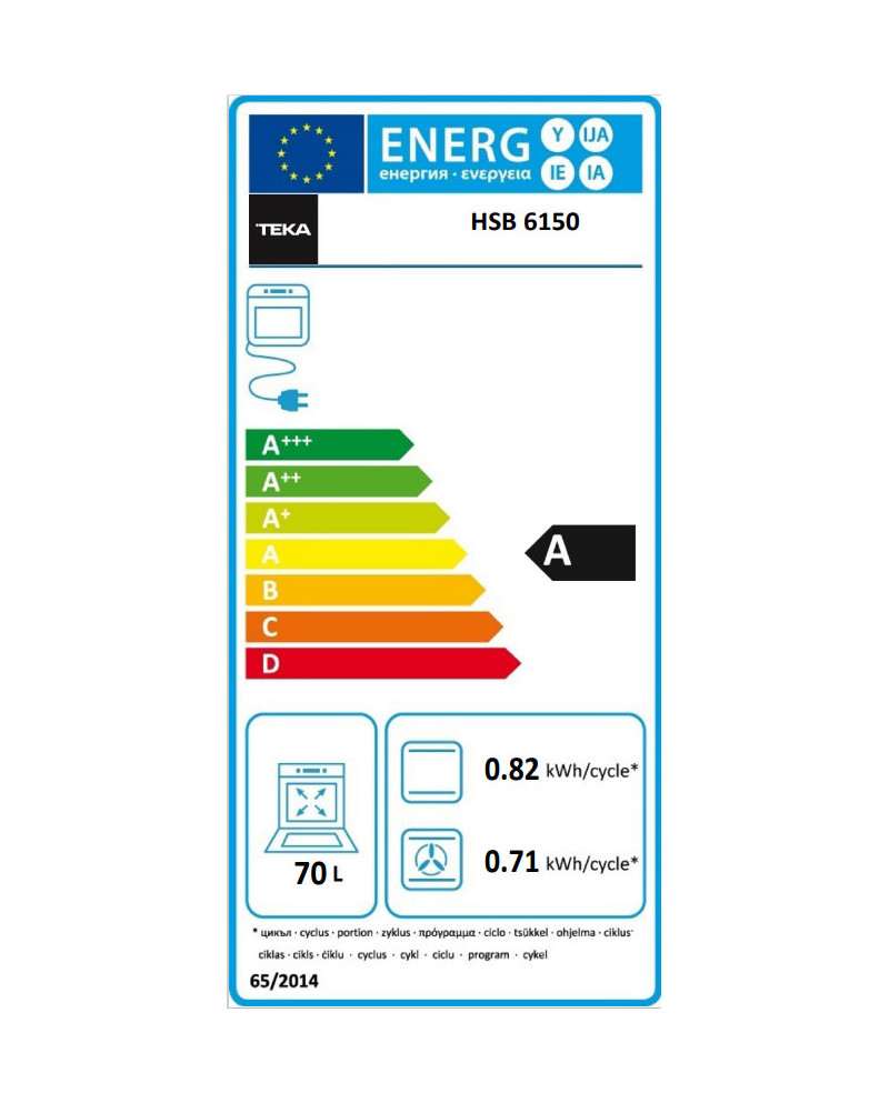 TEKA FORNO 70 LT MULTIF 6 FUNÇOES HYDROCLEAN INOX A