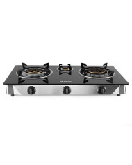 HAEGER FOGAREIRO GAS 2 BICOS 70 E 80MM DOUBLE COOK CINZA