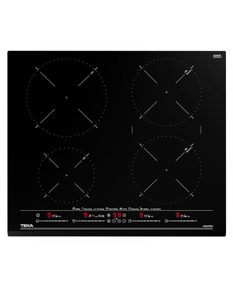 TEKA PLACA 60CMS INDUÇAO 4 ZONAS BISELADA