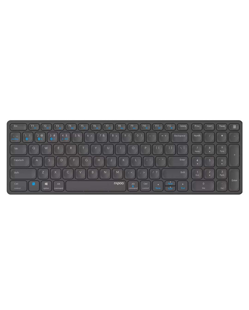 RAPOO TECLADO S/FIO E9700M MULTI MODE PRETO