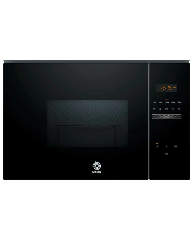 BALAY MICROONDAS INTEG 25LT VIDRO PRETO