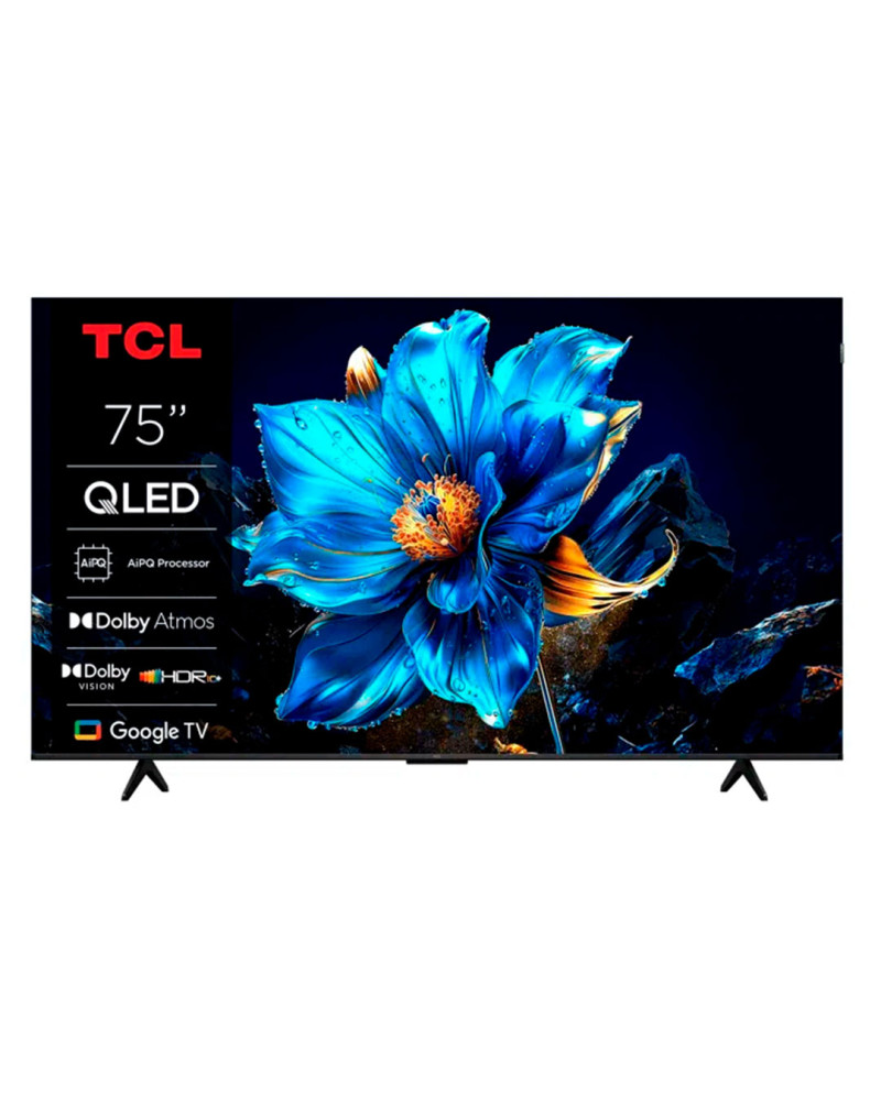 TCL QLED 75" 4K UHD GOOGLE TV 3HDMI 2USB (F)