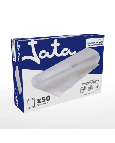 JATA SACOS PARA SELADOR VACUO 50UN 22X30CM JATA SACOS PARA SELADOR VACUO 50UN 22X30CM
