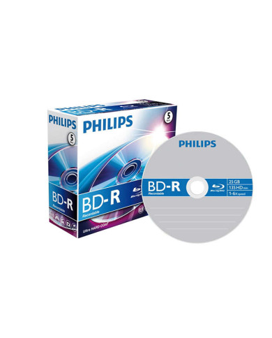 PHILIPS BLU-RAY RECORDABLE 25GB 6x PHILIPS BLU-RAY RECORDABLE 25GB 6x