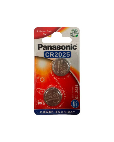 PANASONIC PILHAS LITHIUM COIN 3V CR2025 PANASONIC PILHAS LITHIUM COIN 3V CR2025