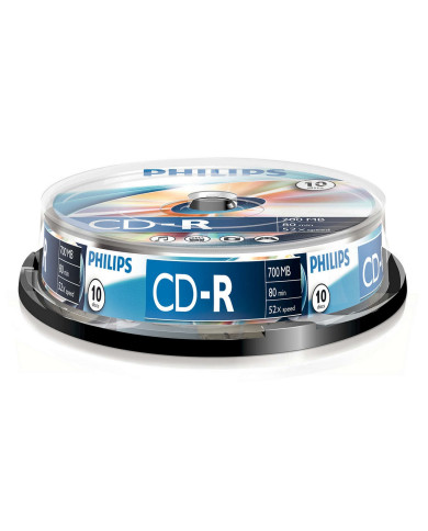 PHILIPS CD-R 80MIN 700MB 52x SP (10) PHILIPS CD-R 80MIN 700MB 52x SP (10)