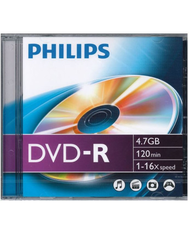 PHILIPS DVD-R 120MIN 4,7GB 16x PHILIPS DVD-R 120MIN 4,7GB 16x