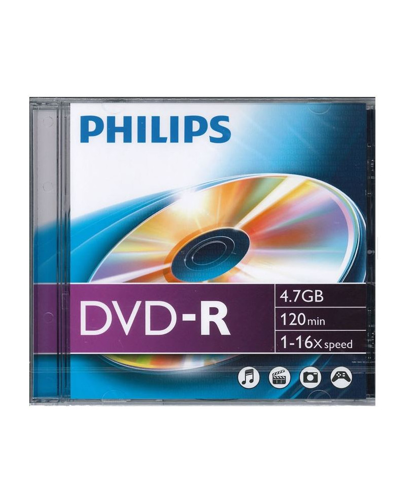 PHILIPS DVD-R 120MIN 4,7GB 16x