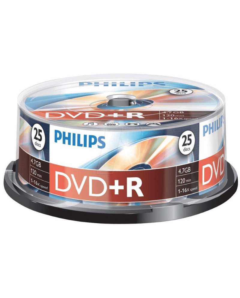 PHILIPS DVD+R 4,7GB 16x SP (25)