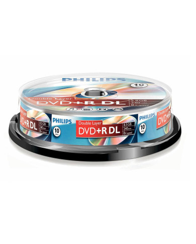 PHILIPS DVD+R 8,5GB DUAL LAYER 8x SP (10) PHILIPS DVD+R 8,5GB DUAL LAYER 8x SP (10)