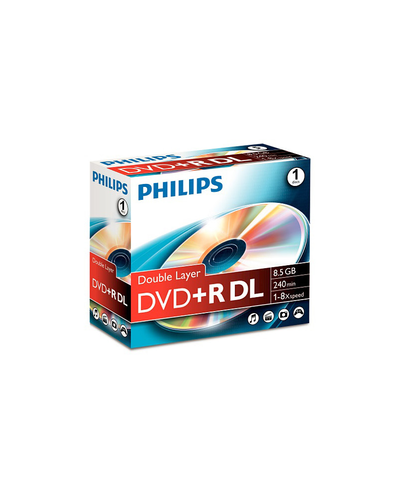 PHILIPS DVD+R 8,5GB DUAL LAYER 8x (1 UNID)