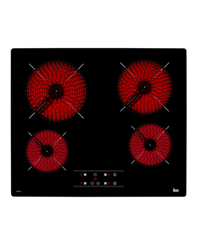 TEKA PLACA 60CMS VITRO 4ZONAS COMANDOS FRONTAIS TEKA PLACA 60CMS VITRO 4ZONAS COMANDOS FRONTAIS