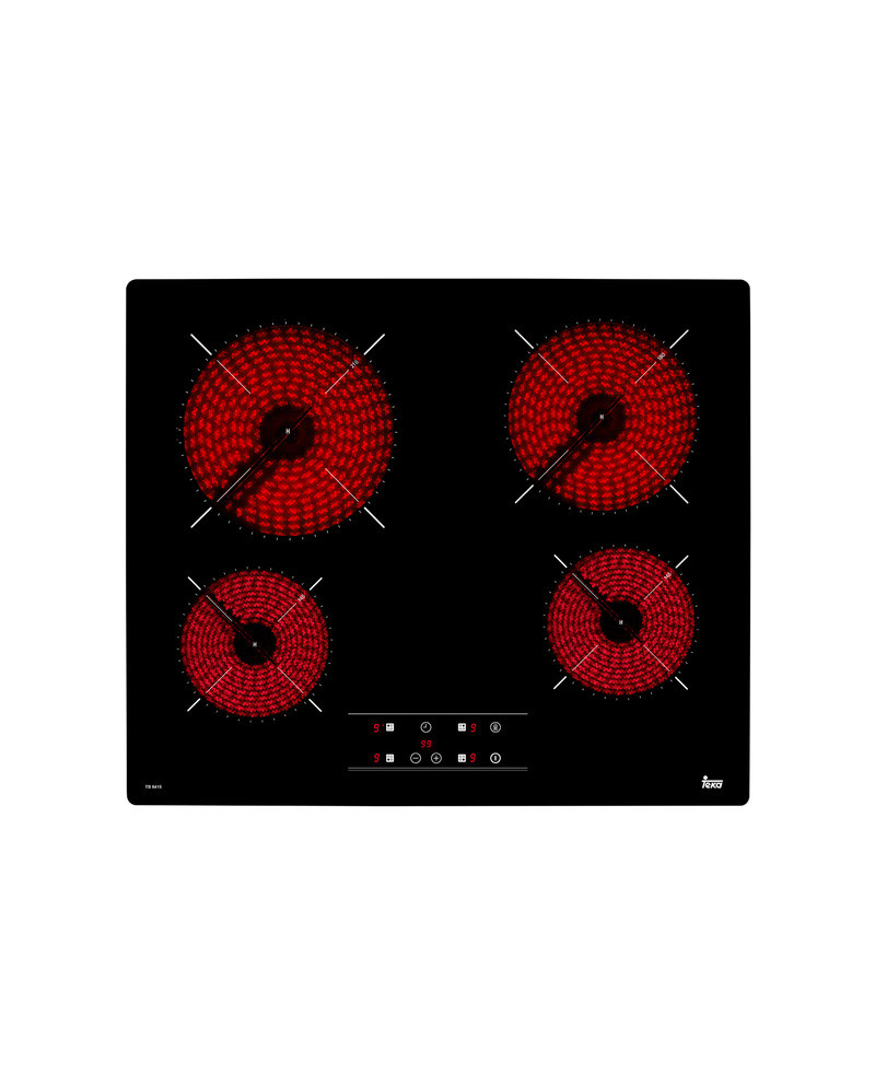 TEKA PLACA 60CMS VITRO 4ZONAS COMANDOS FRONTAIS