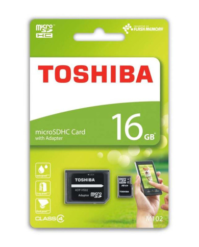 TOSHIBA CARTAO MEMORIA MICRO SDHC 16GB ADAPTADOR CLASSE 4 TOSHIBA CARTAO MEMORIA MICRO SDHC 16GB ADAPTADOR CLASSE 4