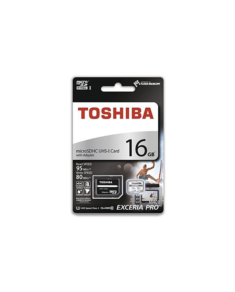 TOSHIBA CARTAO MEMORIA MICRO SDHC 16GB ADAPT C10 EXCER