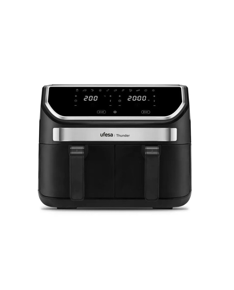 UFESA FRITADEIRA S/OLEO 9LT 1700W 11PROG C/ 2CESTAS PRETA